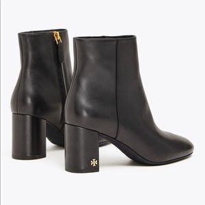 Tory Burch black leather booties